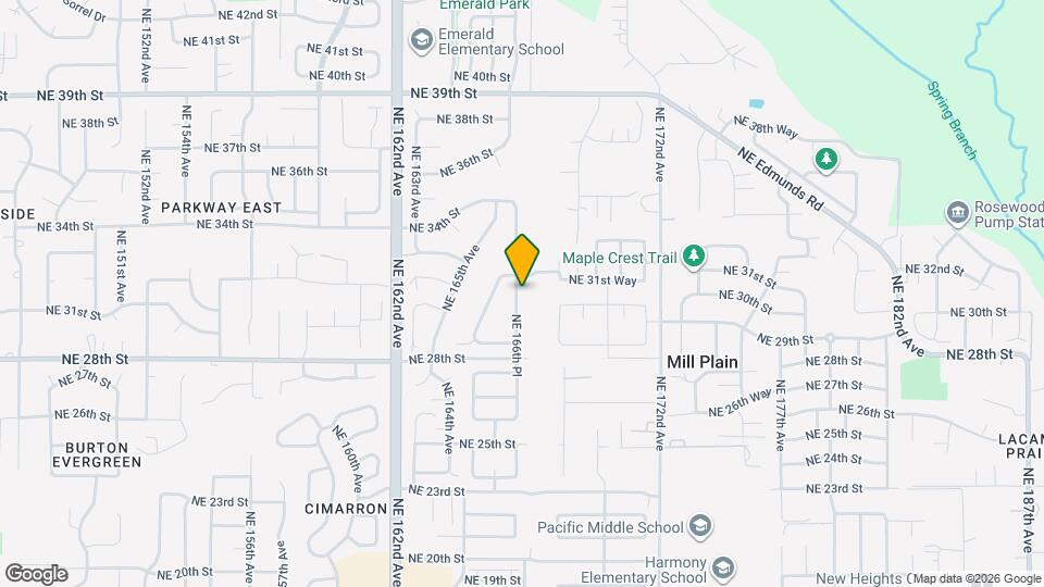 3107 NE 166th Pl Map and Location Details