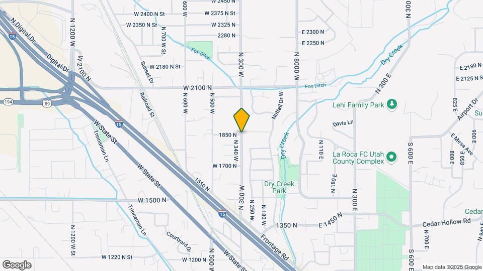 4336 W 1850 N Map and Location Details