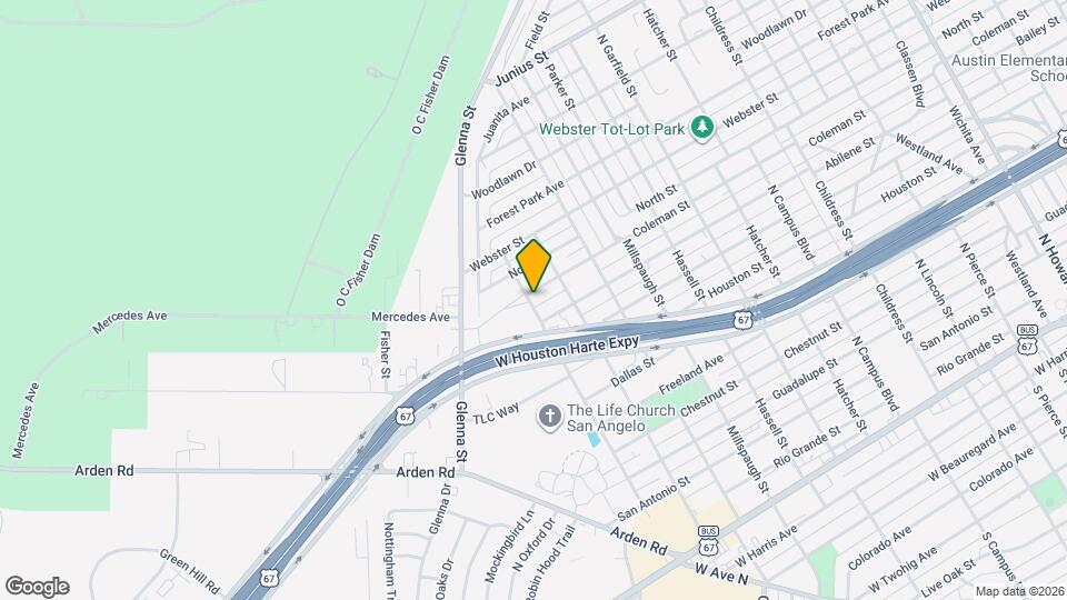 3229 Coleman St Map and Location Details