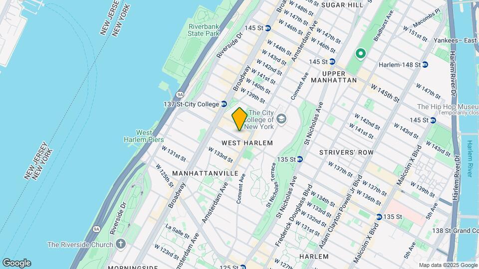 509 W 135th St Mapa y Detalles de la Ubicación