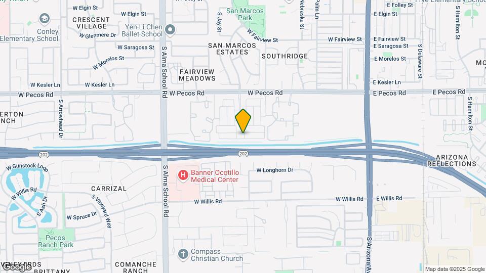 1218 S Sunset Dr Map and Location Details