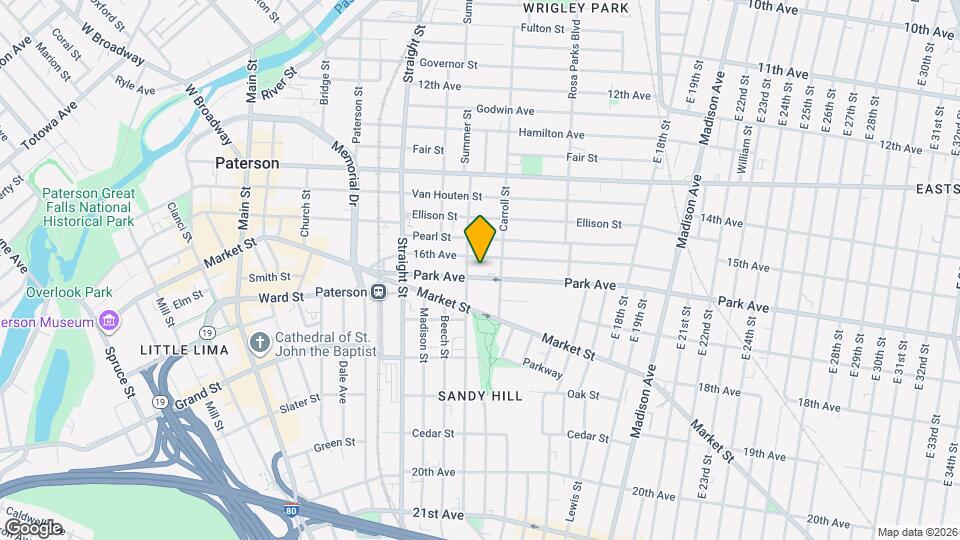 93 Park Ave Map and Location Details