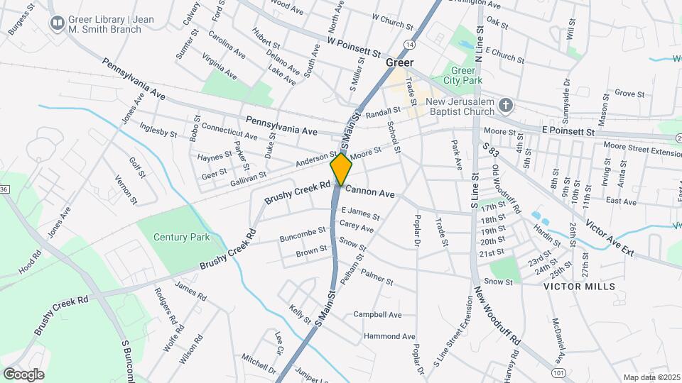 104 Cannon Ave Map and Location Details