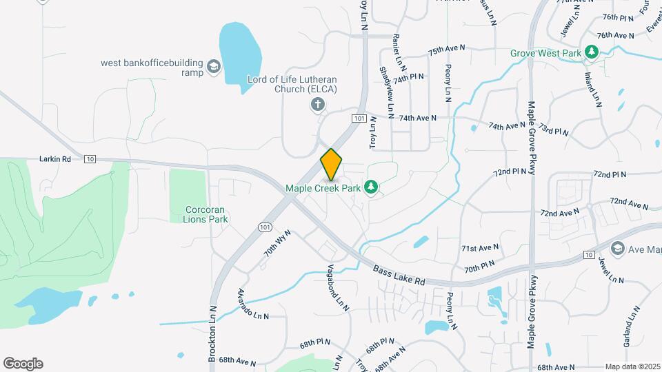 7216 Walnut Grove Ln N Map and Location Details