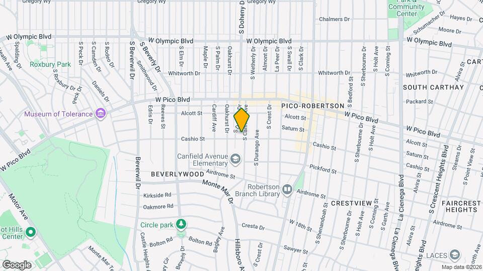 1489 S Canfield Ave, Unit 204 Map and Location Details