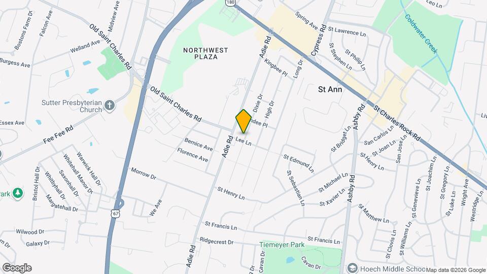 3607 Dixie Dr Map and Location Details