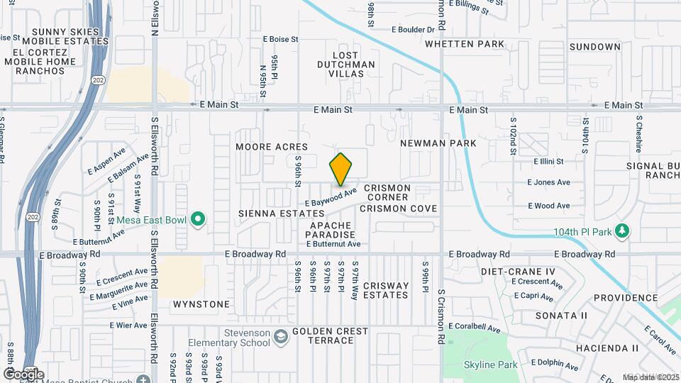 9710 E Baywood Ave Map and Location Details