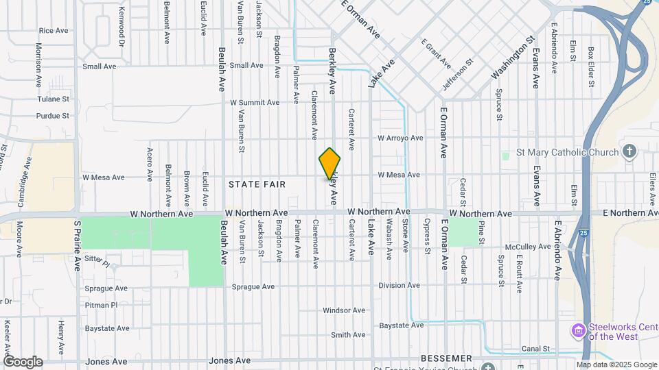 1209 Berkley Ave Mapa y Detalles de la Ubicación