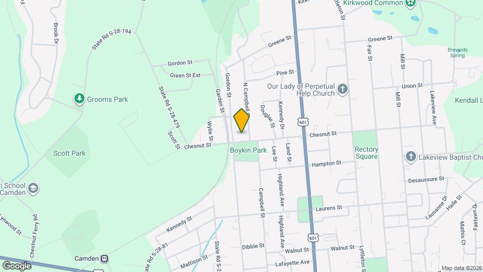 816 Chesnut St Map and Location Details