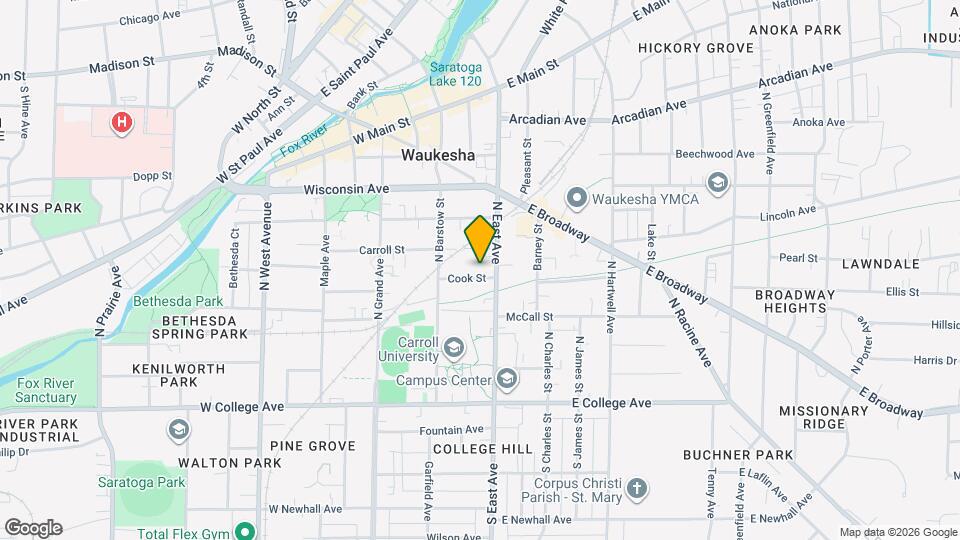 112 Cook St Mapa y Detalles de la Ubicación