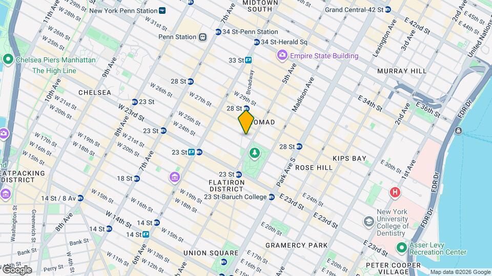 212 Fifth Ave Mapa y Detalles de la Ubicación
