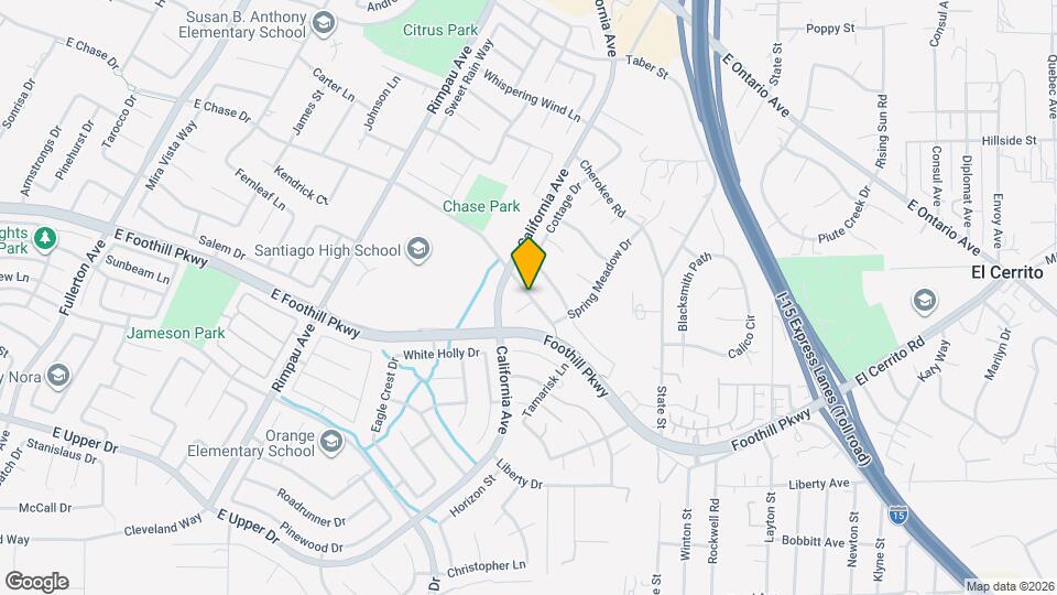 1552 E Chase Dr Map and Location Details