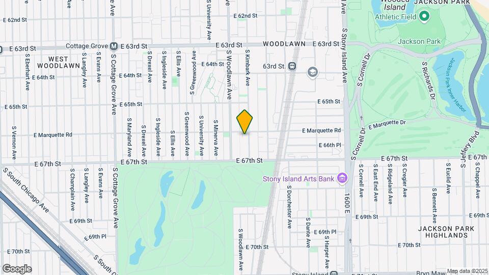 6604 S Kimbark Ave Map and Location Details