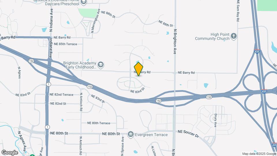 4448 NE 83rd Terrace Map and Location Details