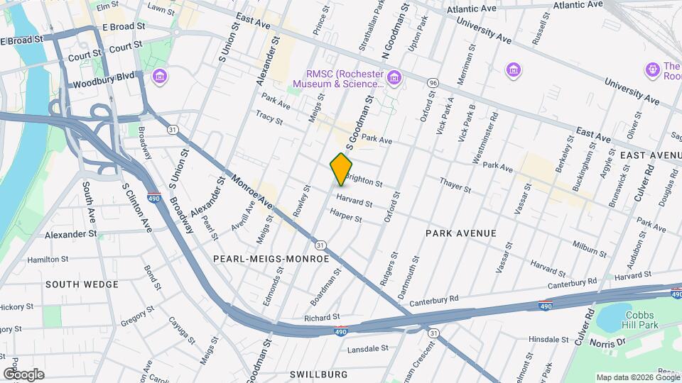 110 Harvard St Map and Location Details