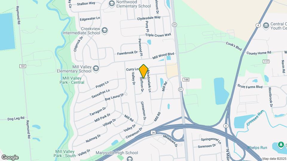 1635 Saffron Dr Map and Location Details