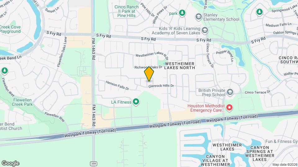 6319 Denison Oaks Dr Map and Location Details