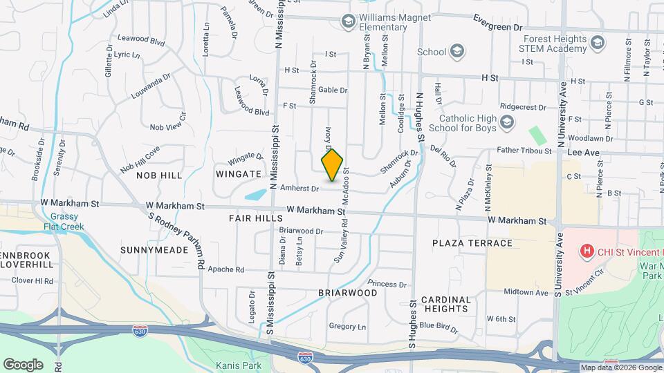 7220 Amherst Dr Map and Location Details