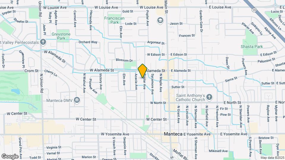425 Poplar Ave Map and Location Details