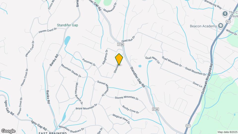 2500 Shenandoah Dr Mapa y Detalles de la Ubicación