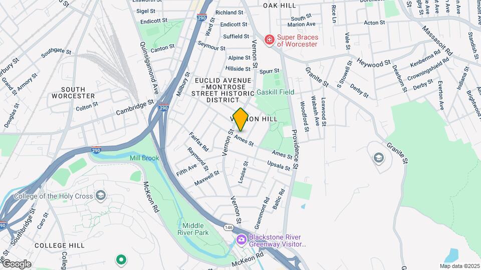 7 Ames St, Unit 2 Map and Location Details