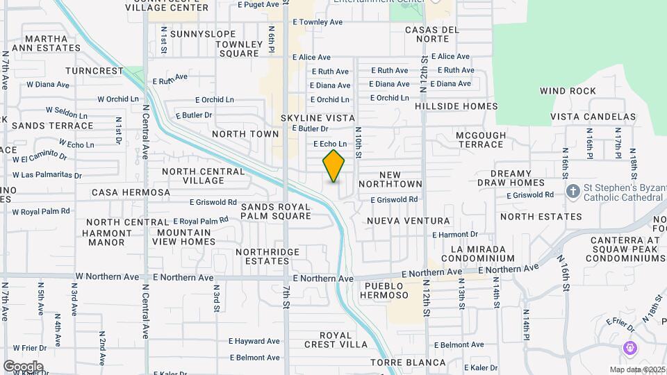 8216 N 9th St Map and Location Details