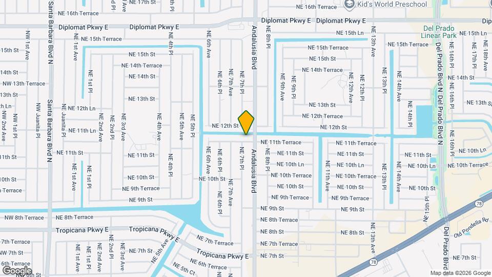 721 NE 11th Terrace Map and Location Details