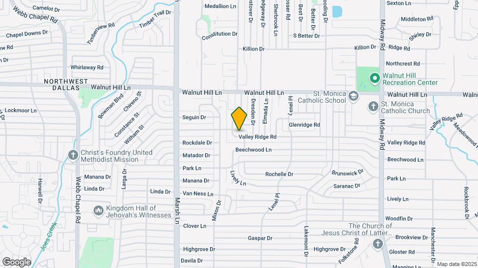 3811 Valley Ridge Rd Map and Location Details