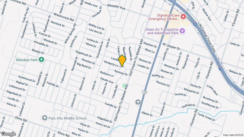 1608 Linda Ln Map and Location Details