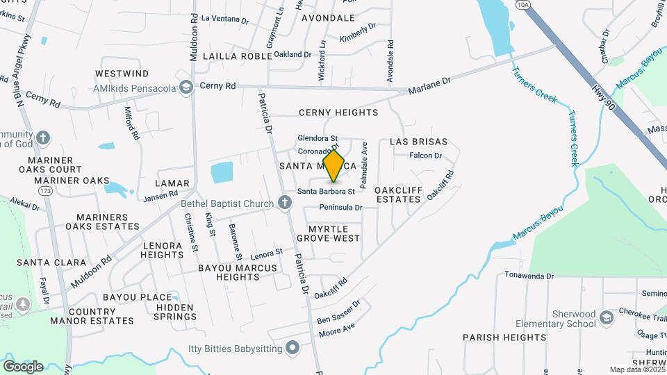 7100 Santa Barbara St Map and Location Details