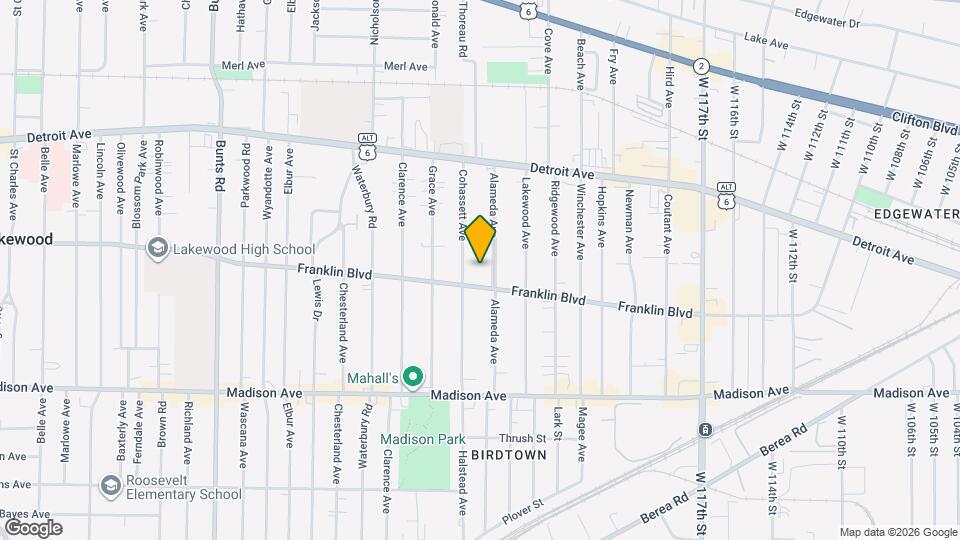 1522-1522 Alameda Ave Map and Location Details