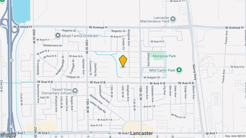 1126 Valiant St Map and Location Details