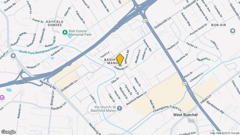 2055 Peabody Ln Mapa y Detalles de la Ubicación