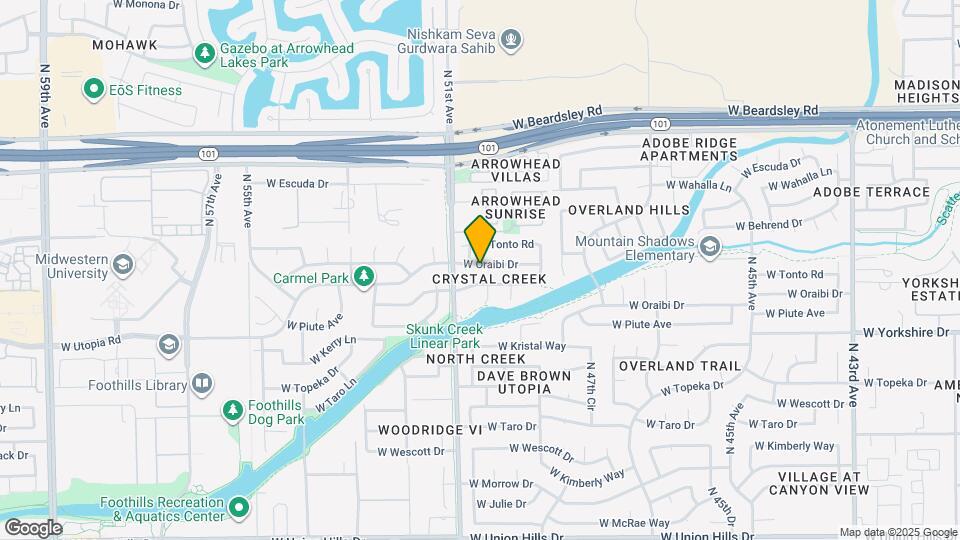 5011 W Oraibi Dr Map and Location Details