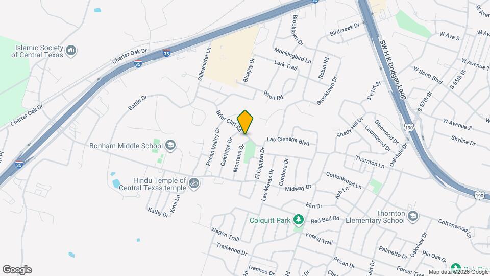 4101 Briar Cliff Rd Map and Location Details