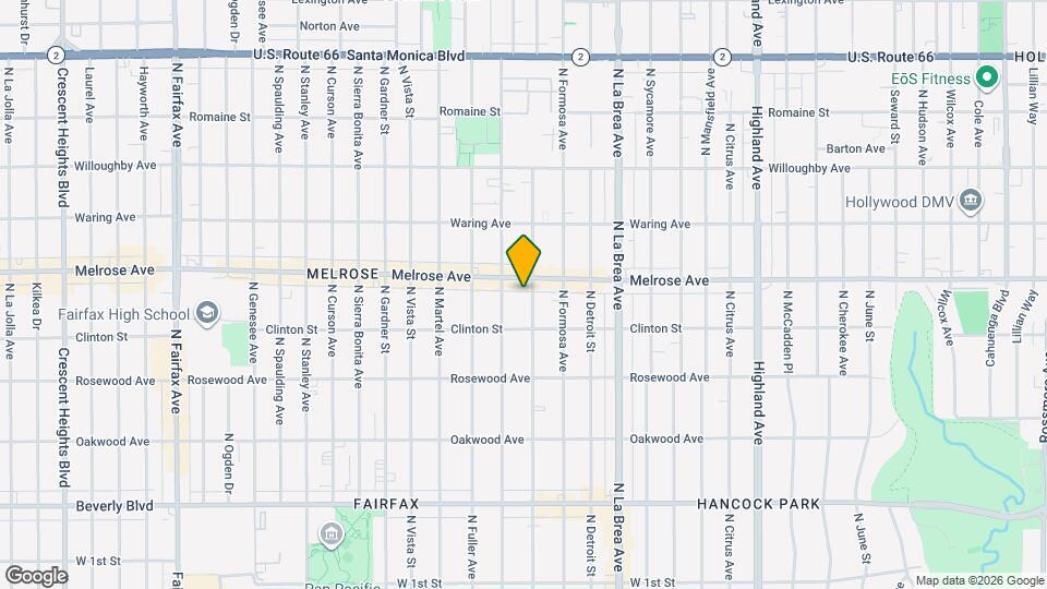 637 N Alta Vista Blvd Map and Location Details