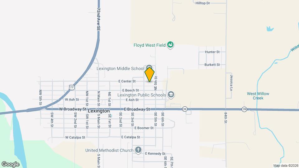 514 E Center St Map and Location Details