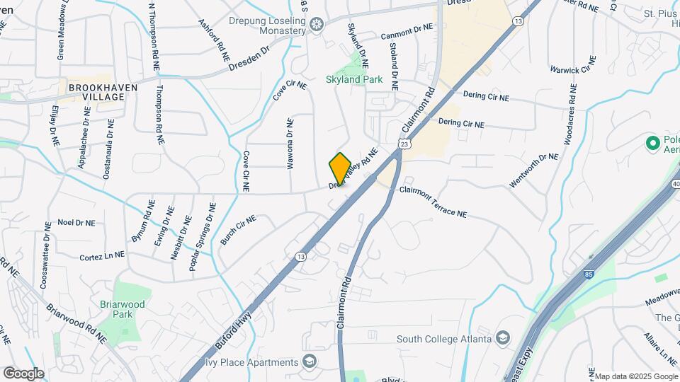 2715 Drew Valley Rd NE Map and Location Details