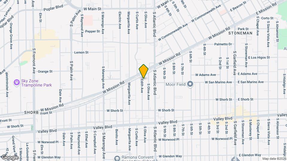 812 Edith Ave Map and Location Details