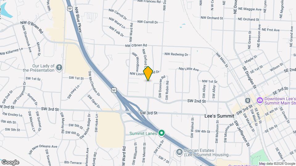 107 SW Oxford Pl Map and Location Details