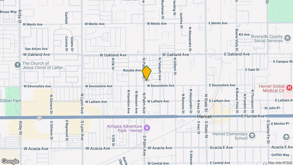 312 N Palm Ave Map and Location Details