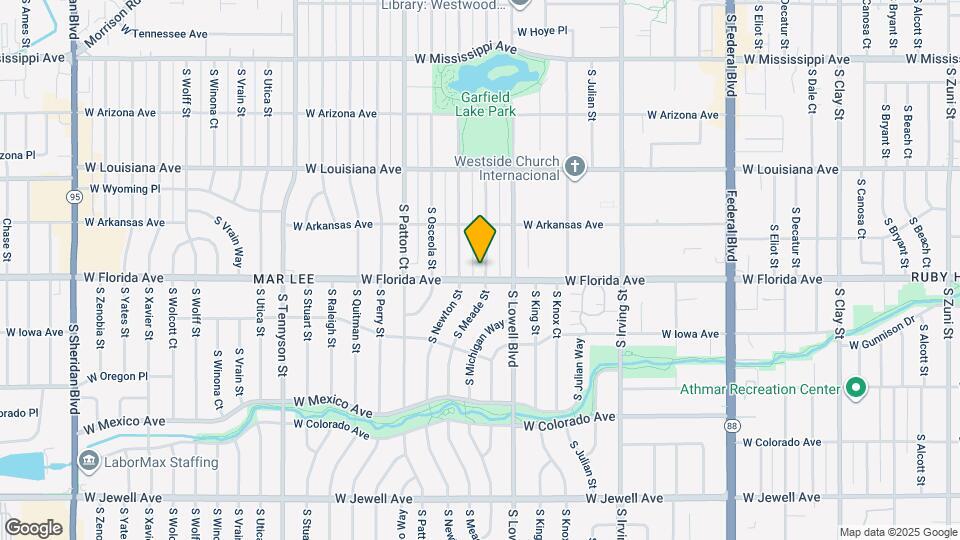 1481 S Meade St Map and Location Details