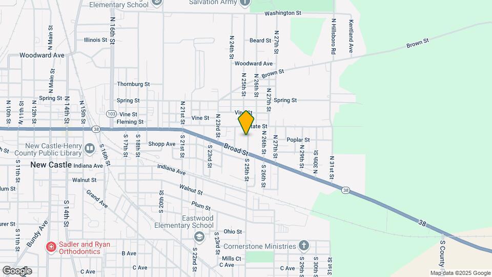 125 N 25th St Map and Location Details