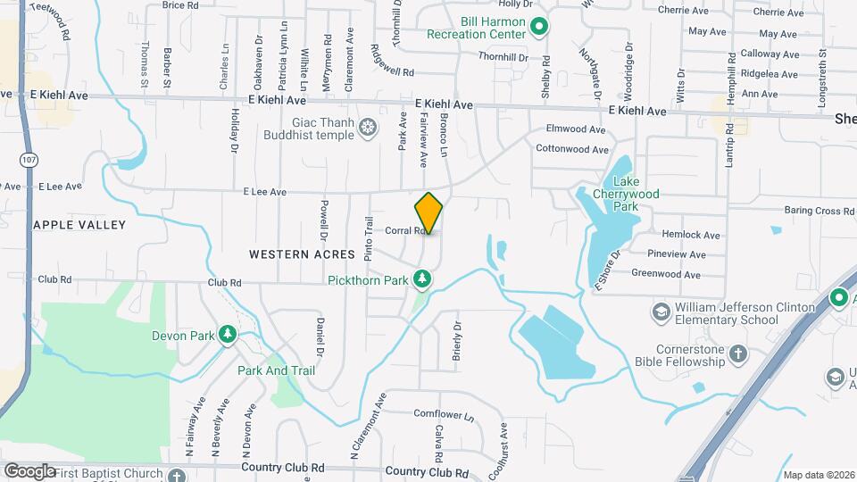 7910 Mustang Dr Map and Location Details