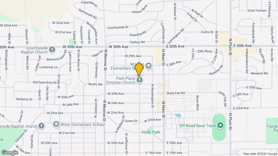 2625 N Adams St Mapa y Detalles de la Ubicación
