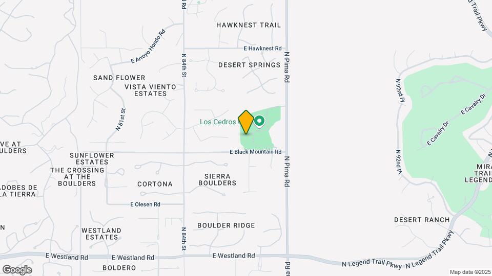 8700 E Black Mountain Rd Map and Location Details