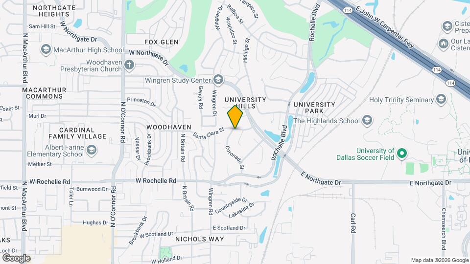 3210 Coronado St Map and Location Details