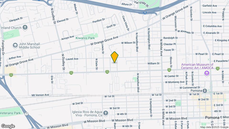 595 Fillmore Pl Map and Location Details