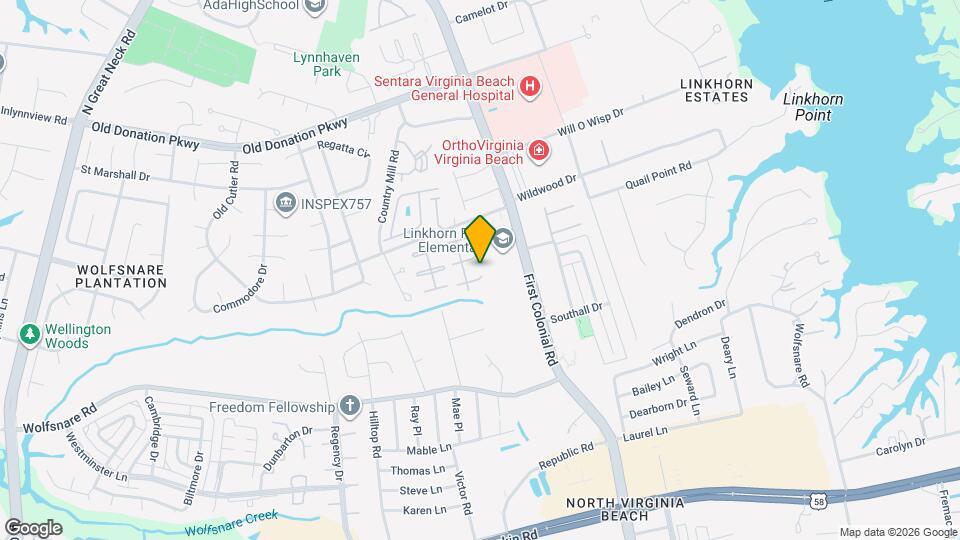 1802 E Durham Map and Location Details