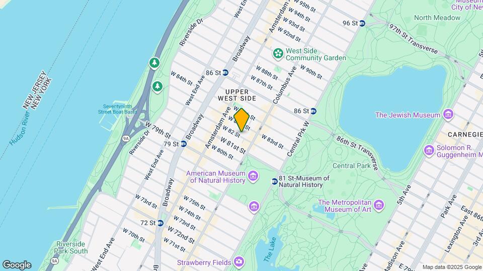 117 W 82 St Map and Location Details